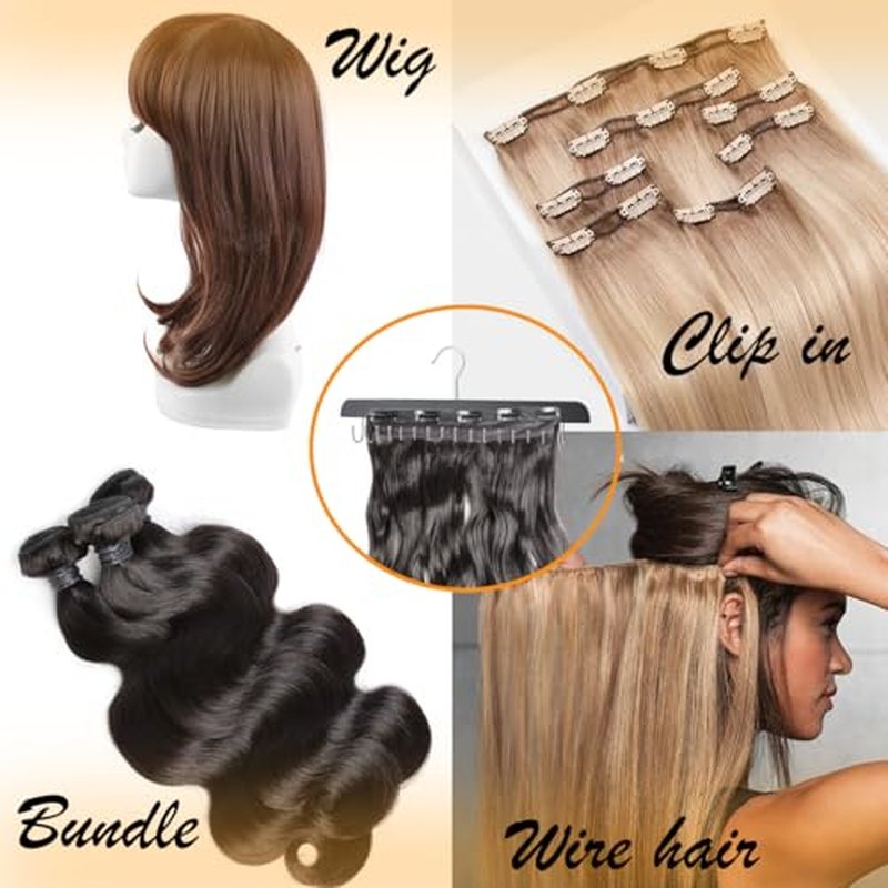16-Inch Hair Extension Holder Rack for All Types Extensions