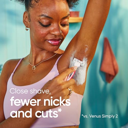 Venus Simply 3 Reveal Disposable Razors, 4 Count