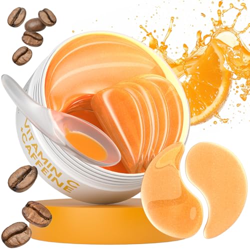 Vitamin C & Caffeine Under Eye Patches (30 Pairs), Under Eye Mask for Puffy Eyes, Appearance of Dark Circles, Smoothing & Hydration, Self Care & Skincare Gifts for Women, Patch Yeux