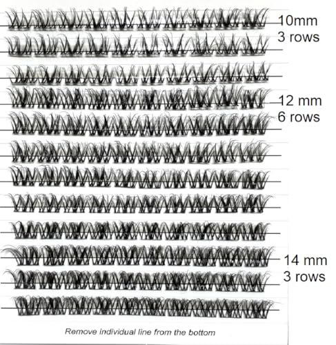 DIY Lash Extension Clusters - 120 Mixed Length C Curl Segments