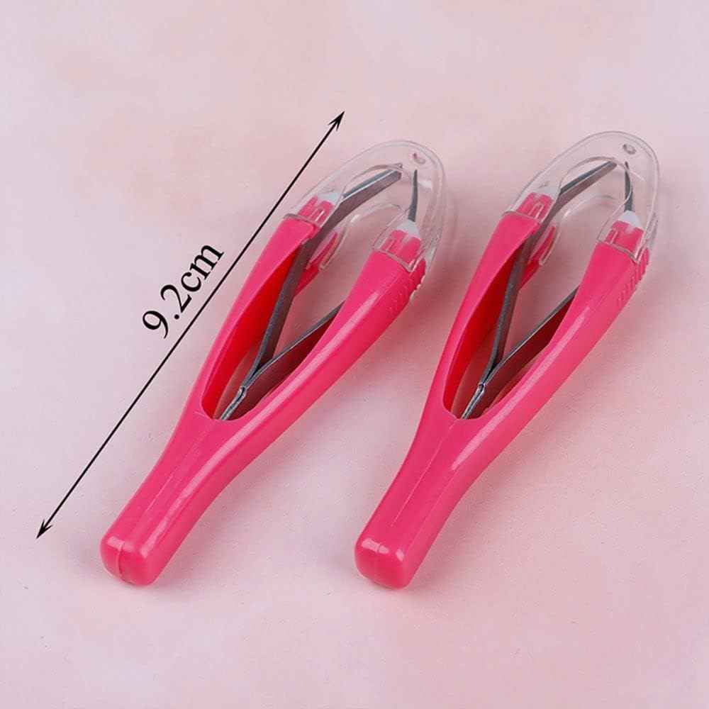 Black Automatically Retractable Eyebrow Tweezers Stainless Steel Tweezers for Women Facial Hair and Ingrown Hair Removal Hair Removal Tweezer Shave and Hair Removal