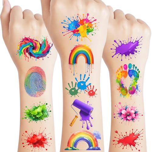 Painting Temporary Tattoos | Art Party Favors & Birthday Decorations
