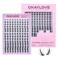 OKAYLOVE LIRA Manga Lash Clusters 8-18mm Spikes Clear Band