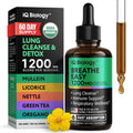 IQ Biology Organic Mullein Drops - Lung Support Supplement, 2 oz