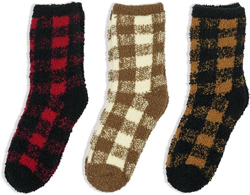 BomKinta Women's Cozy Fuzzy Socks - Warm Winter Slipper Socks, Size 5-10