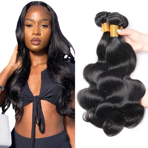 Brazilian Body Wave Hair Bundles 16 18 20 inch