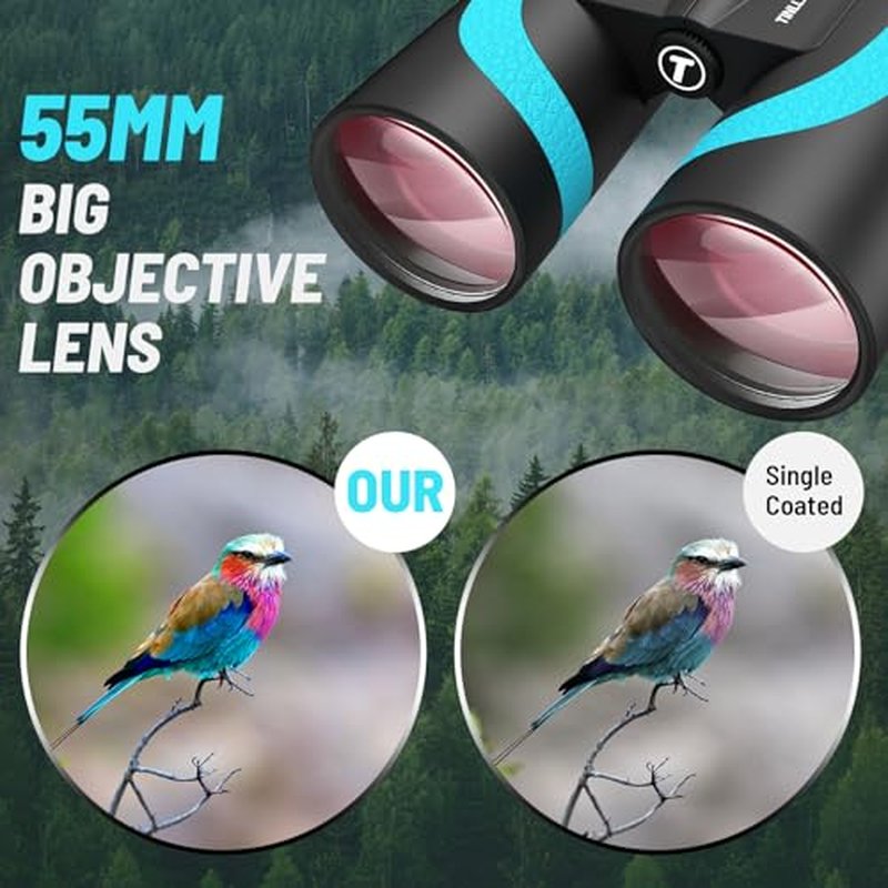 15x55 UHD Binoculars with BAK4 Prism & Phone Adapter