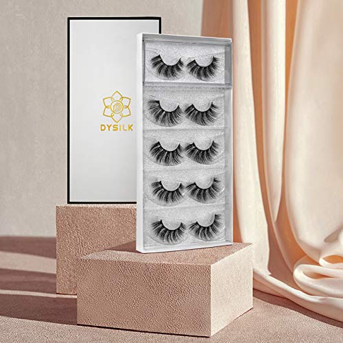 DYSILK Mink False Lashes Strip Eyelashes D Curly Kit