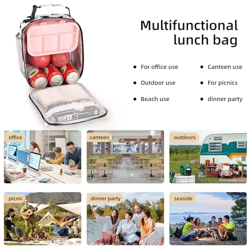 AYEANY Lunch box Lunch bag for men women Lunchbox Lunch bags Insulated Lunch bag Lunch box cooler (Cow)