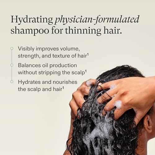 Nutrafol Shampoo, Cleanse and Hydrate Hair and Scalp, Improves Hair Volume, Strength and Texture, Physician-formulated for Thinning Hair, Color Safe, Sulfate Free