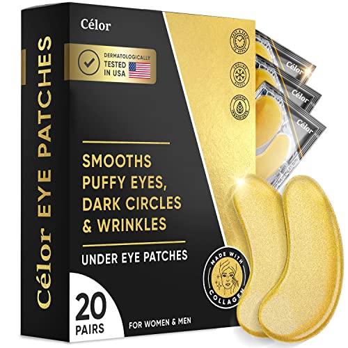 Under Eye Patches 20 Pairs - Dark Circles & Puffiness Relief