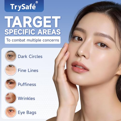 4 pairs PDRN & Calcium Micro Eye Patches, Under Eye Patches for Puffy eyes, Dark Circles & Wrinkle | Hyaluronic Acid, Kojic Acid, Collagen, Peptides, Vitamin C, Niacinamide - Korean Popular Eye Care