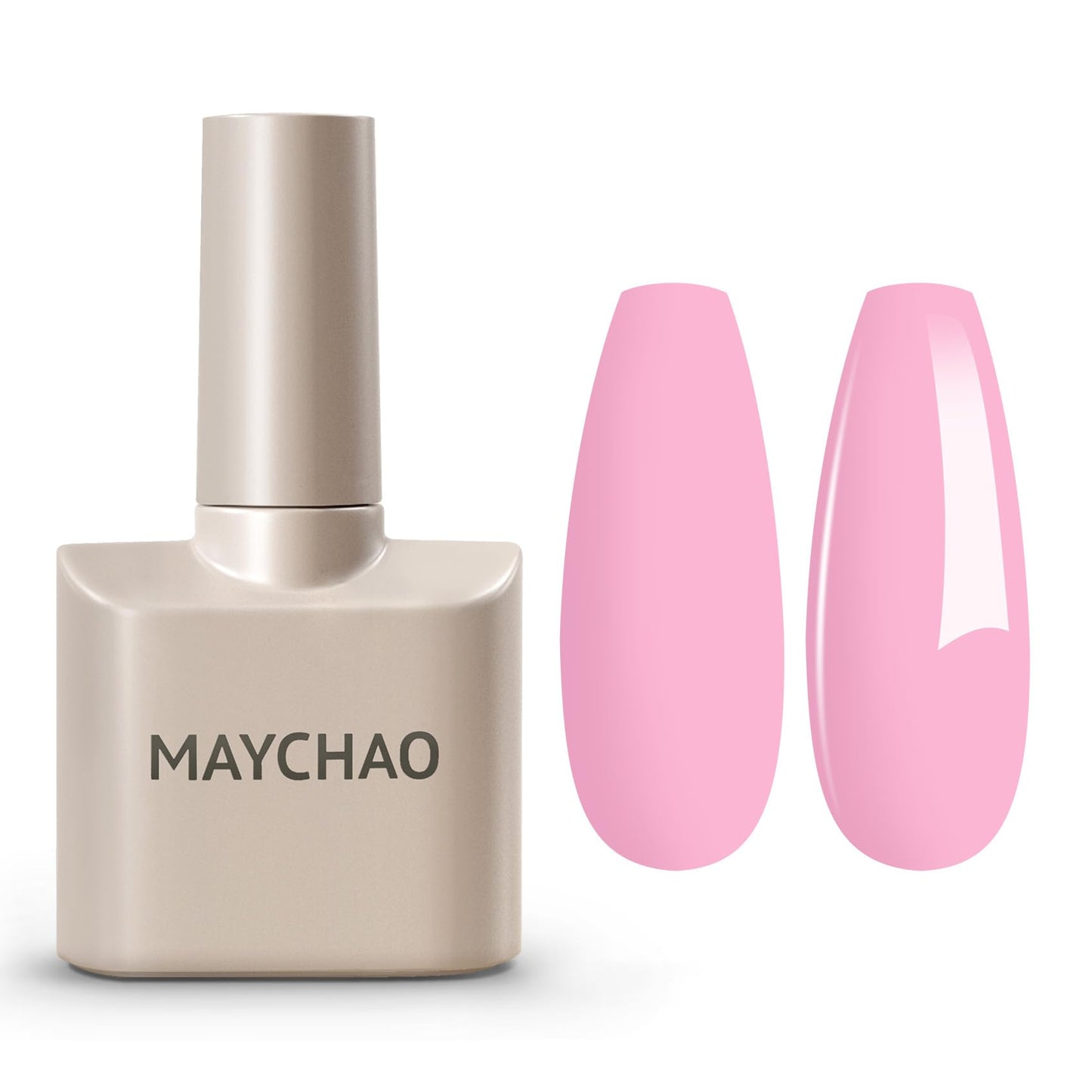 MAYCHAO 15ML Gel Nail Polish 1Pc Pink Gel Polish Soak Off UV LED Nail Lamp Curing Nail Polish Gel for Nail Art Manicure Salon DIY at Home, 0.5 OZ