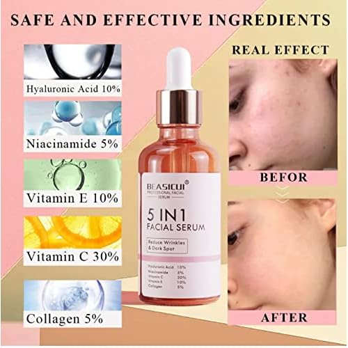 Vitamin C Serum for Face ? Anti Aging Face Serum with Vitamin C, Hyaluronic Acid, Vitamin E ? Radiance Serum for Dark Spots, Even Skin Tone, Eye Area, Fine Lines & Wrinkles, 1 Fl Oz