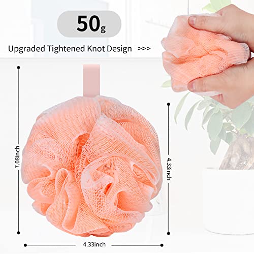 Bath Loofah Sponge 4-Pack - Exfoliating Body Scrubber