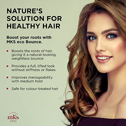 MKS eco Bounce, Original Scent - 8 fl oz - Volumizing Spray - Natural-Looking, Weightless Volume - Moroccan Argan Oil, Hemp Seed Oil & Panthenol - Vegan & Cruelty Free