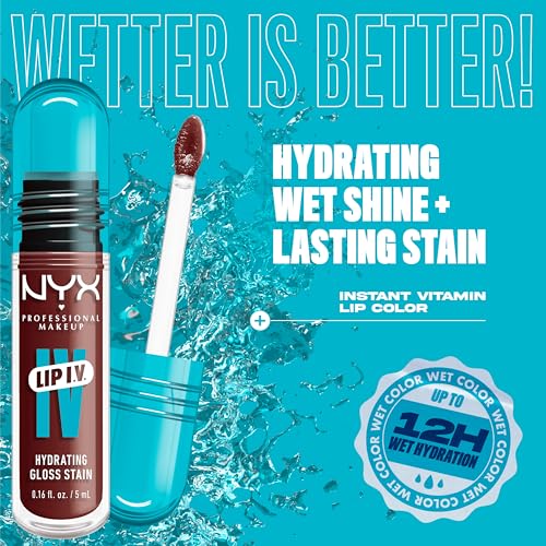 NYX Lip IV Hydrating Glossy Lip Stain - Mocha Me Wet