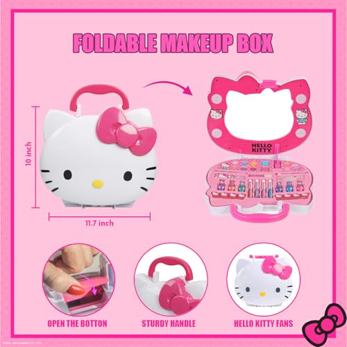 Hello Kitty Makeup Vanity Set with Light-Up Mirror