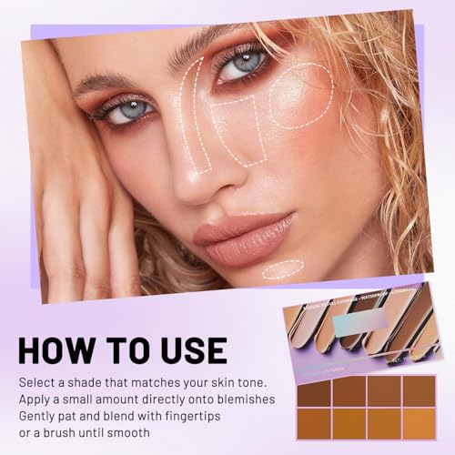 DOUNIU 8-Shade Soft Matte Cream Concealer Palette - Waterproof & Long Lasting