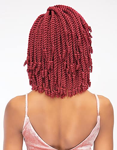 Janet Collection Hair Crochet Braids 2X SENEGAL CURLY FINISH 8″ (3-PACK, 613)