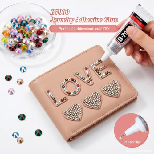 36000 Resin Rhinestones 3mm Jelly AB 28 Colors with Glue & Tweezers