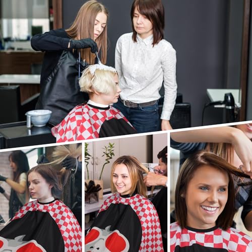 YELEGAI Professional Hair Cutting Cape (2 Pack) with Adjustable Snap Closure – Fashionable Woman