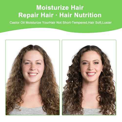 Organic Castor Oil (16.9oz Glass bottle) USDA Certified 100% Pure Natural, Cold Pressed, Hexane Free. Castor Oil for Hair Growth, Thicker Lashes & Fuller Brows