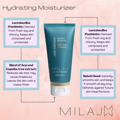 MILAJ Jade Emperor Hydrating Face Cream | Lightweight Moisturizer to Brighten, Refine, and Nourish Skin | Clean Skincare for Kids and Teens Ages 5-15