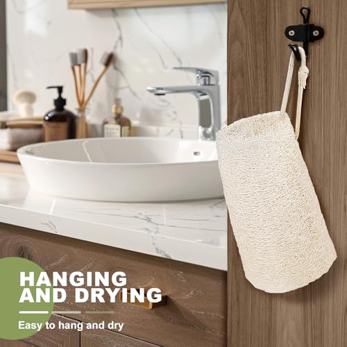 7 Pack Natural Loofah Sponge Exfoliating Body Scrubber