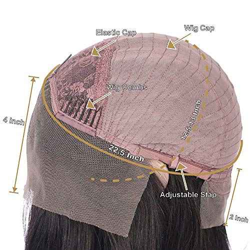 Derun Ombre Curly 13¡¿4 Lace Front Wigs Human Hair Lace Frontal Wig 1B/30 Remy Hair for Black Women (18Inch, 1b/30, 13¡¿4 Lace)