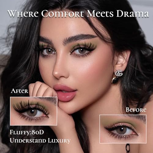 KEYYOU DIY Lash Extension Kit 300pcs 80D D Curl Soft Lash Clusters Easy to Apply with Lash Bond and Seal Applicator and Remover Eyelash Extension Kit at Home(RMkit-80D-D-9-18mix)