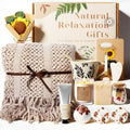 Spa Gift Basket for Women - Self Care Package with Candle & Bath Bombs