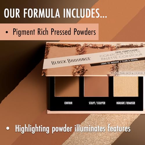Black Radiance Contour Palette Medium to Dark 0.38oz