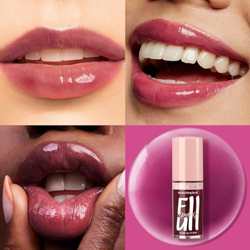 Anglicolor Lip Glow Oil - Hydrating Tinted Lip Gloss, 2PC Set