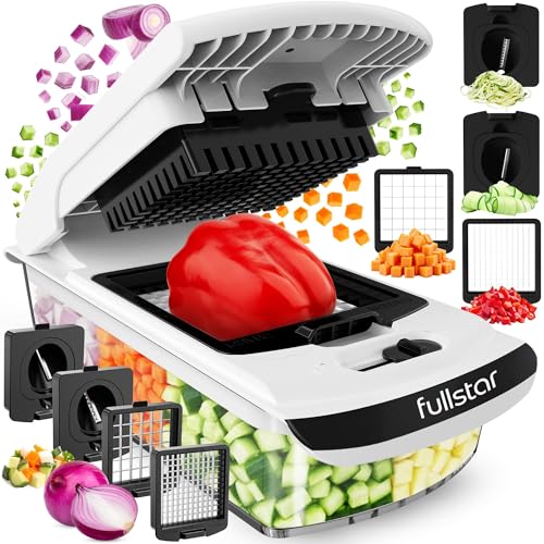 Fullstar Pro Vegetable Chopper – 5-Cup Food Processor with Stainless Steel Blades