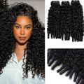 Burmese Curly Hair Bundles 14 16 18 Inch 3C4A Virgin Human Hair
