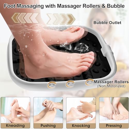 Collapsible Foot Spa Bath with Heat, Massage & Remote Control