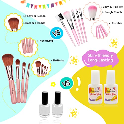 Glitter Tattoo Kit for Kids - 31 Colors, 165 Stencils