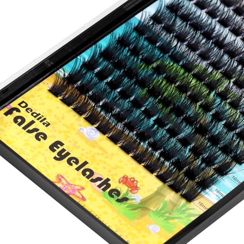 Large Pack Cluster Eyelash Extensions D Curl Wide Stem Mixed 10-12-14-16mm /12-14-16mm/14-16-18mm Individual False Eyelashes Dramatic Volume Eye Lashes Set (mixed 12-14-16mm)