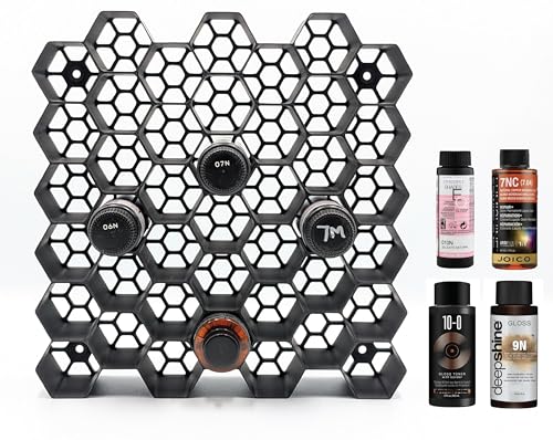 Hexagon Bottle Wall Mount Organizer - Stackable Salon Storage