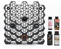 Hexagon Bottle Wall Mount Organizer - Stackable Salon Storage