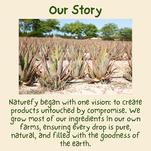 Aloe Vera Gel | 100% Pure & Organic | Farm Fresh Aloe Vera Pulp Extract with Jojoba Oil, Glycerine & Vitamin E | Hydrating, Soothing & Skin Repair Gel for Face, Hair & Body | 10.14 fl.oz.