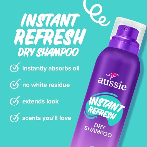 Aussie Instant Refresh Dry Shampoo, Talc-Free, 4.9oz