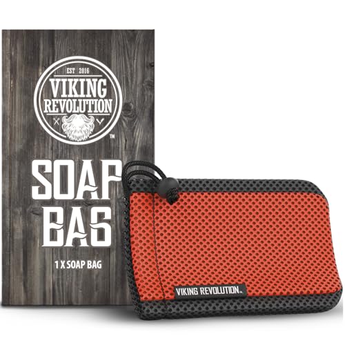 Viking Revolution Dual-Sided Mesh Soap Bag - Exfoliating Body Scrubber