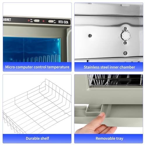 32L Hot Towel Warmer Cabinet with UV Sterilizer for Spa & Salon