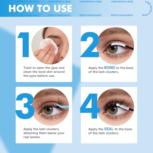 KevKev Clear Lash Glue - 7 Day Waterproof Lash Bond 10ml