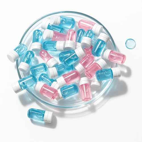 Portable Cleansing Oil Travel Size Mini Makeup Remover 40 Bottles, Natural Deep Cleanser Facial Double Control Cleansing Oil for Face, Gentle Skincare for All Skin Types (Rose+Camellia,40)