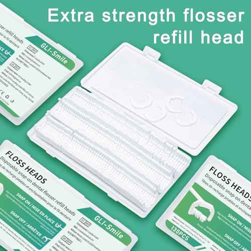 Ultraclean Access Flosser Refill Heads, Effective Plaque Removal for Proper Oral Care & Hygiene, Durable Flosser Refill Heads, PFAS Free, 130ct