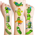 96 PCS Pickle Temporary Tattoos for Kids | Pre-Cut Party Favors
