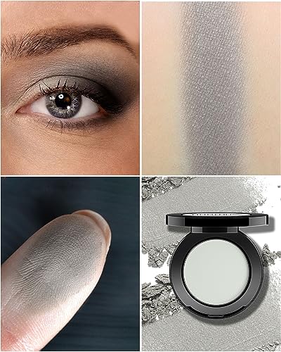 Grey Matte Eyeshadow Palette - Pigmented Long-Lasting Pressed Powder